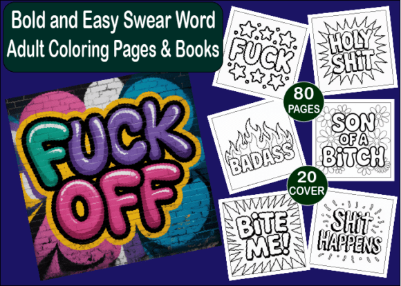 Download Bold and Easy Swear Word Coloring Pages - Premium Resources