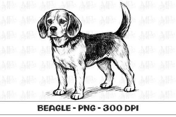 Download Beagle Dog Sketch PNG - Beagle Collection