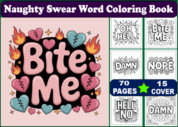 Download 70 Naughty Swear Word Coloring Book - Premium Resources